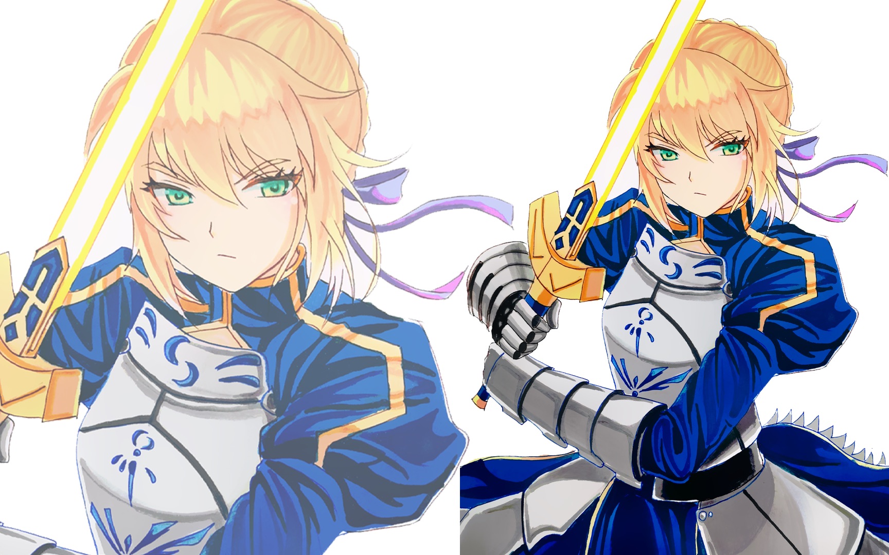 你是我的master吗命运长夜saber哔哩哔哩马克笔教程