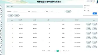 基于Python语言+django框架开发的成都医学院考研信息交流平台系统