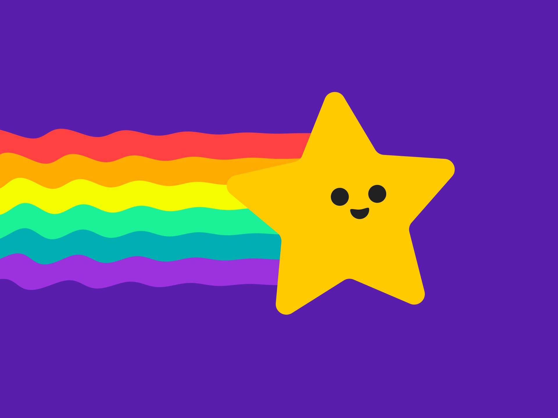 学一个彩虹飘动动画