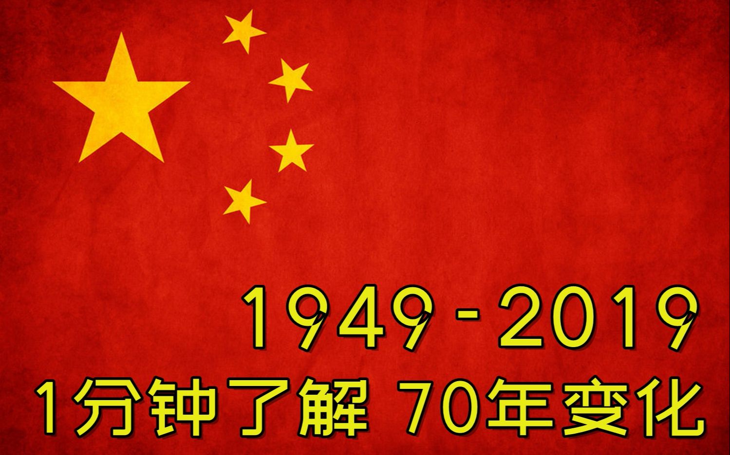 [图]一分钟了解70年间中国的变化