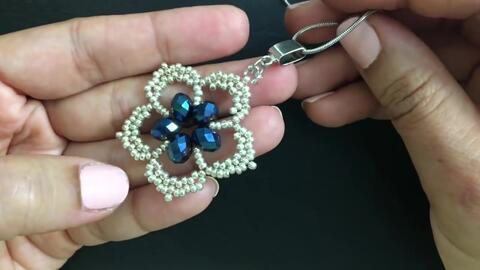 搬运串珠花型吊坠 哔哩哔哩 Bilibili