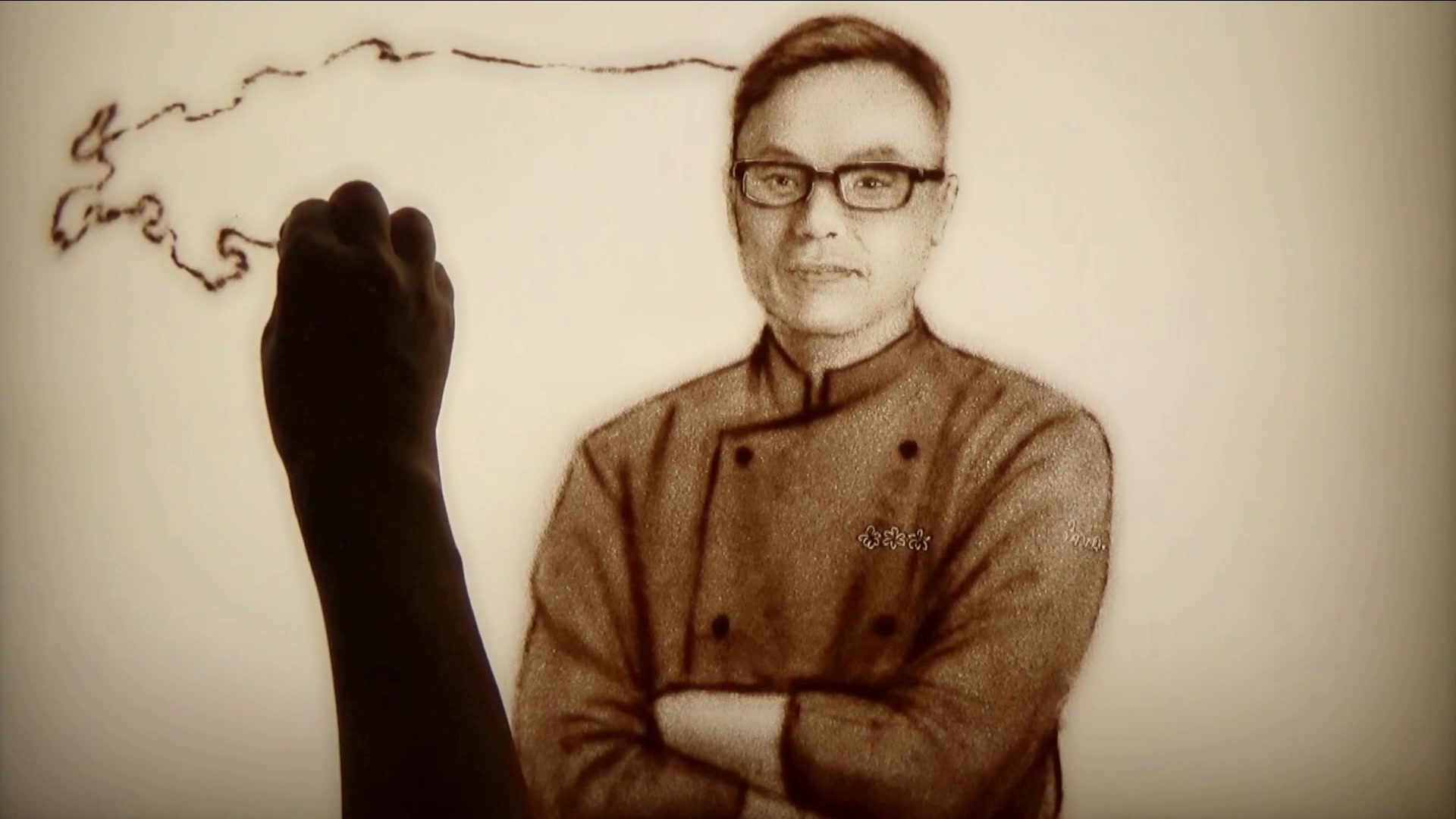 沙画天下 高端企业沙画 企业发展宣传沙画