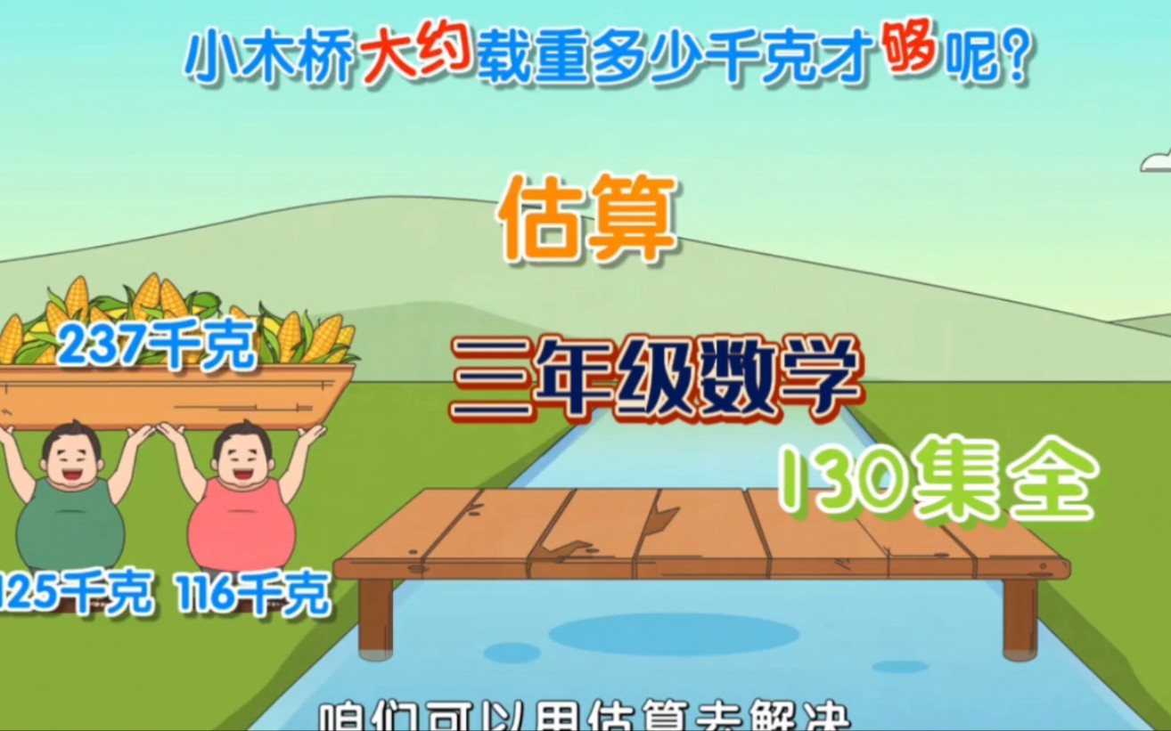 [图]【130集】趣味动画学小学三年级数学——《估算、精算解决问题》