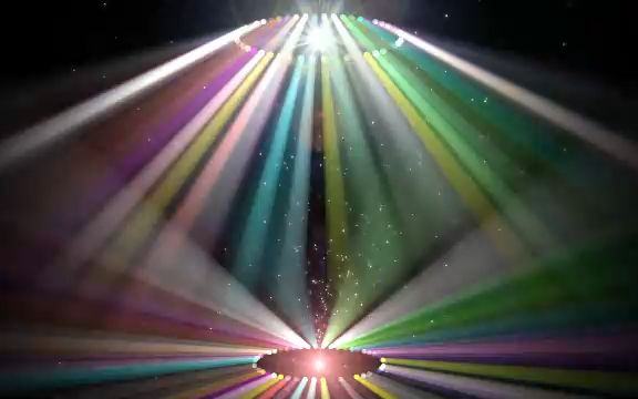 led视频素材 ▏s756 2k画质超唯美七彩灯光照射灯光秀舞台走秀背景led