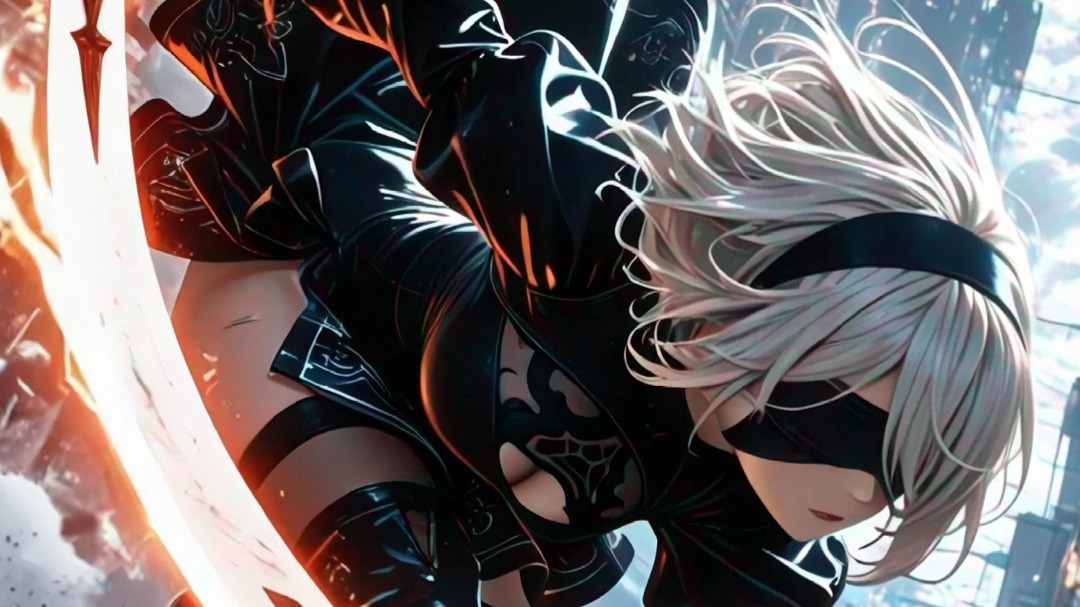 一张漂亮又威风的2b小姐姐的动态壁纸