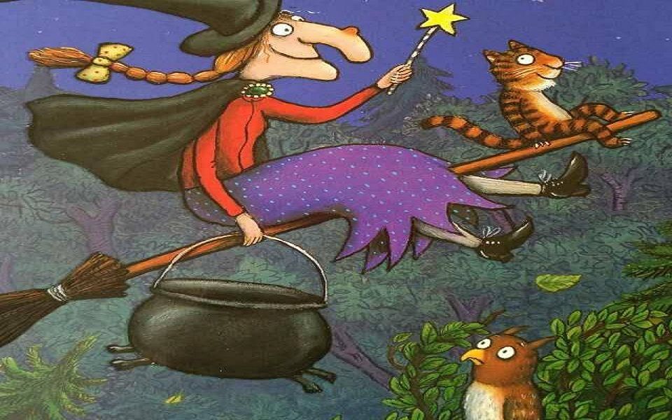 [图]经典儿童有声获奖绘本《女巫扫帚排排坐》Room on the Broom Read Aloud StoryTime