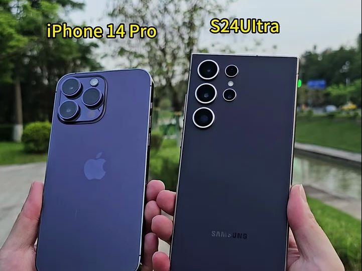 samsung s24ultra vs iphone 14 pro 长焦算法对比