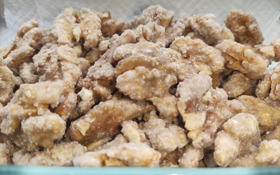 失败的自制年货1号——糖霜核桃仁