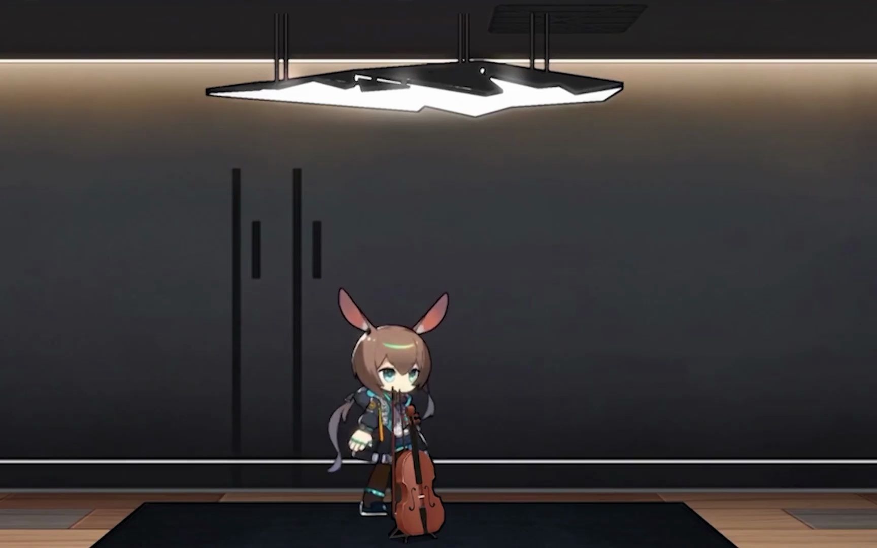 别眨眼.阿米娅拉起了她的小提琴