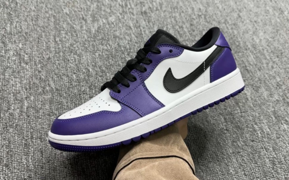 aj1低帮高尔夫 白紫!dd9315-105!市售最强底帮高尔夫系列!天花板品质!