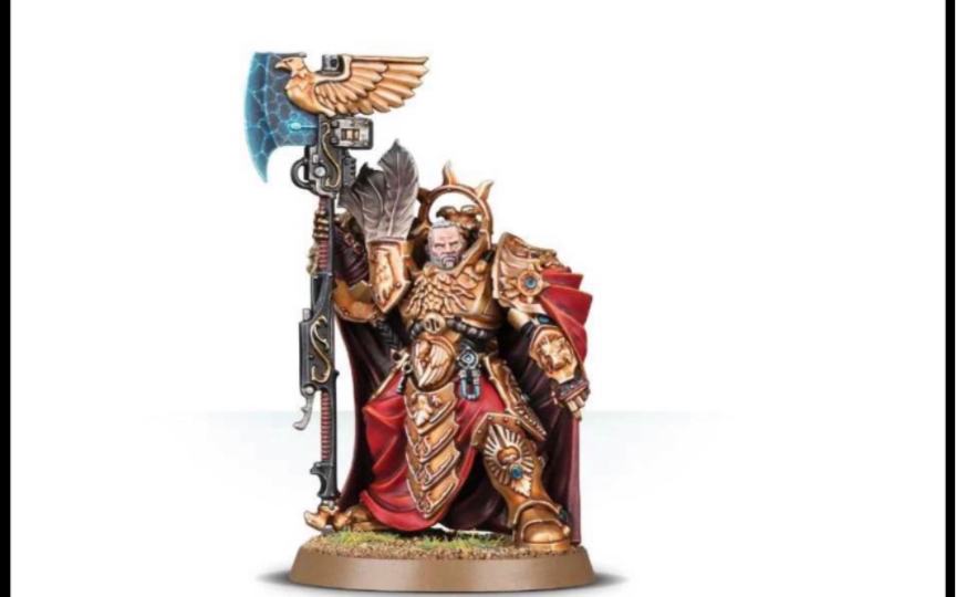 战锤-40k-帝皇禁卫-图拉真,涂装分享(渣涂).