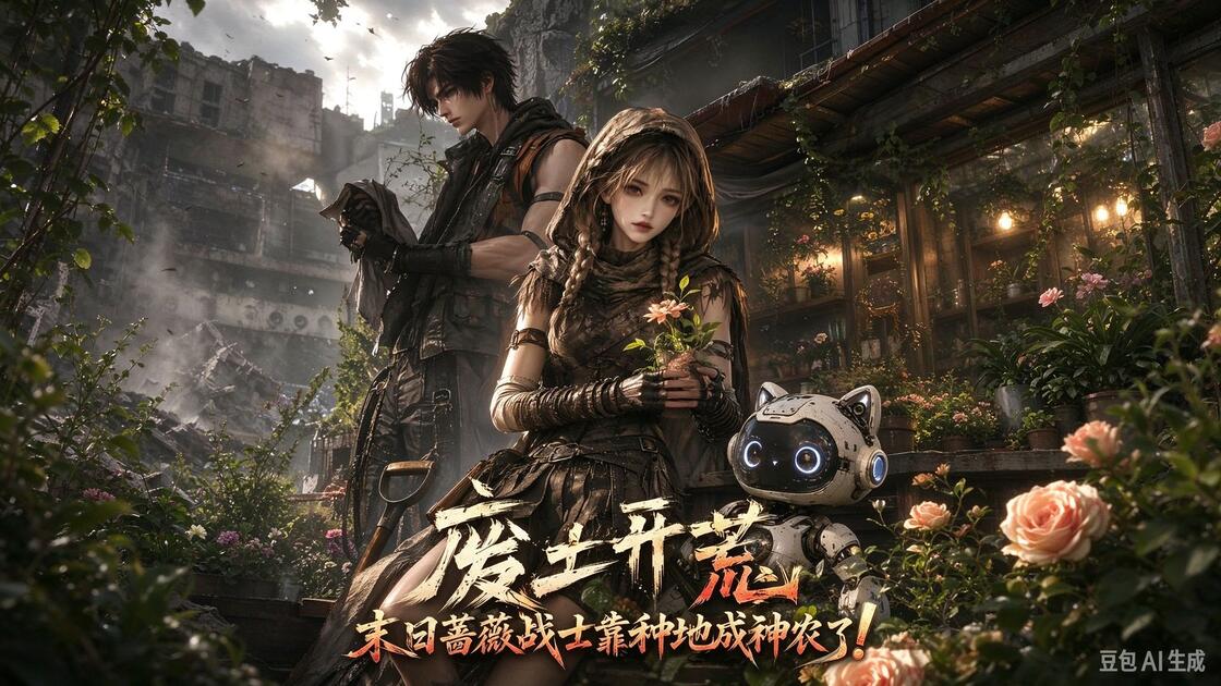 废土开荒末日蔷薇战士靠种地成神农了(107集)AI短剧
