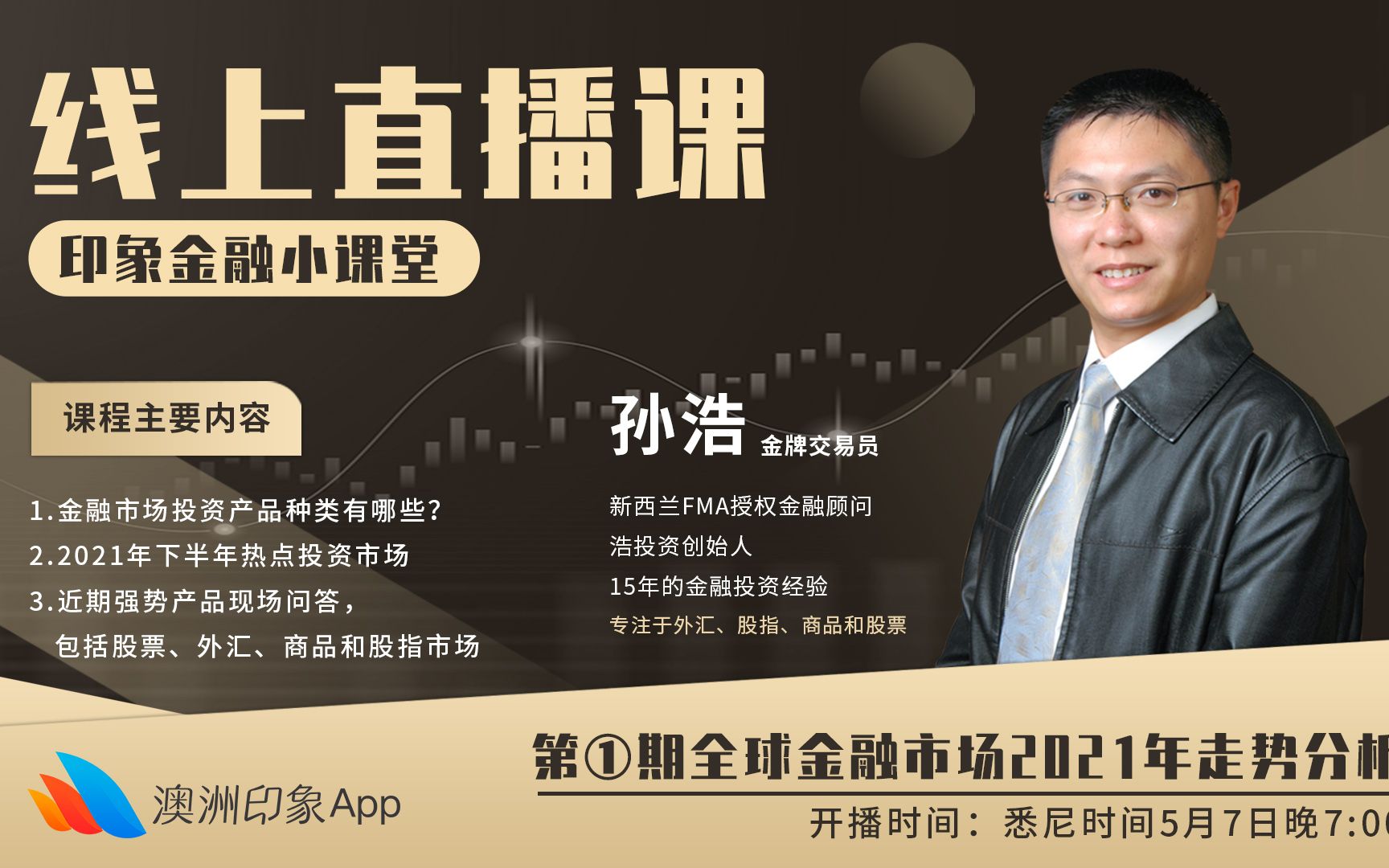 【印象直播第53期】全球金融市场2021年走势分析,孙浩老师的金融小