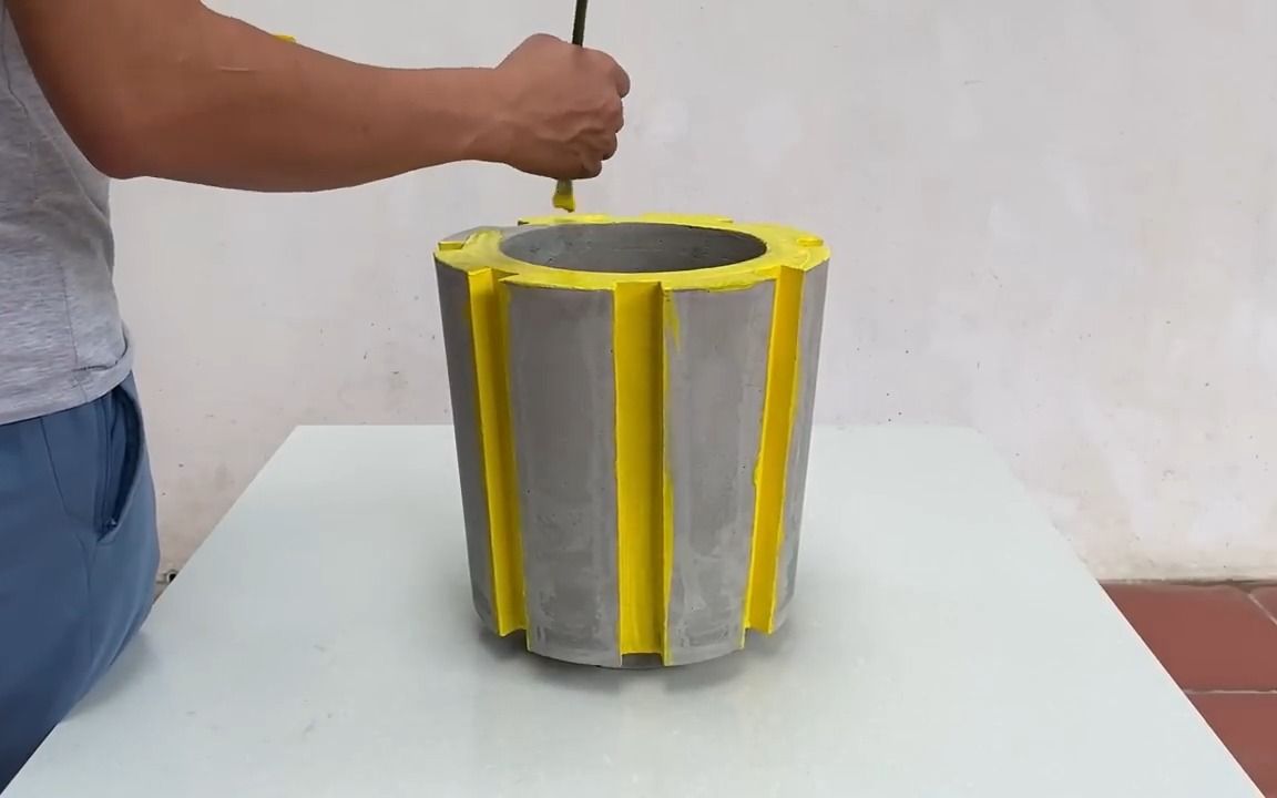 【水泥模型】用水泥和泡沫塑料制作独特的花盆!