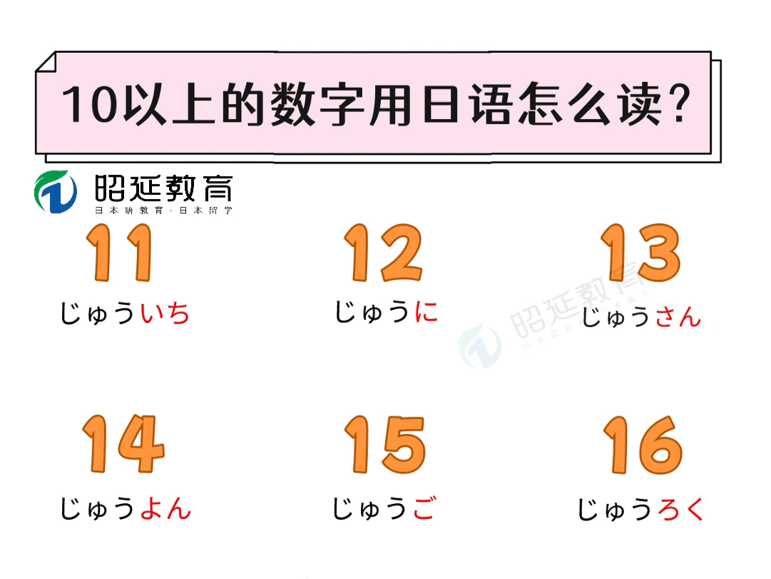 昭延日语|基础词汇10.4,10以上的数字用日语怎么读?哔哩哔哩bilibili