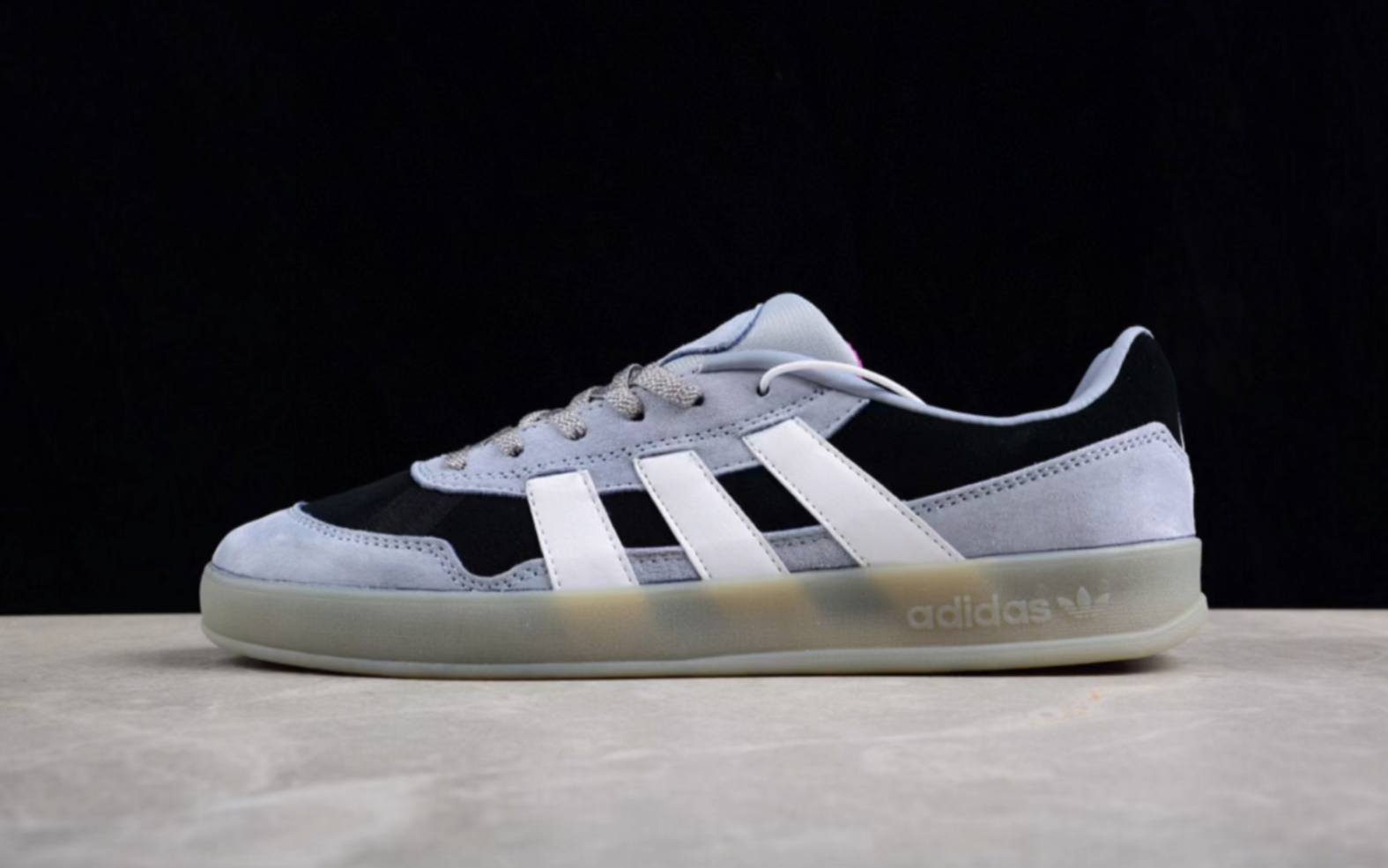 adidas originals aloha super one black eye 灰黑刺绣低帮板鞋fy