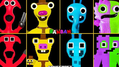 Garten of Banban 2 ALL JUMPSCARES vs MINECRAFT vs ROBLOX