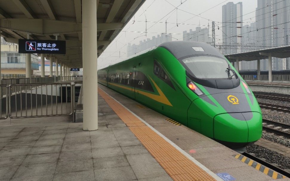 挤局鼓型cr200jc673次进平邑站二站台