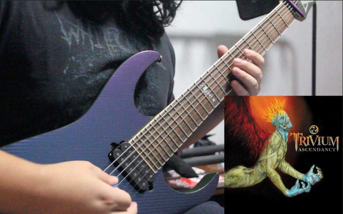 [金属核]Like Light To The Fire  Trivium Guitar Cover by 哈哈羊哔哩哔哩bilibili