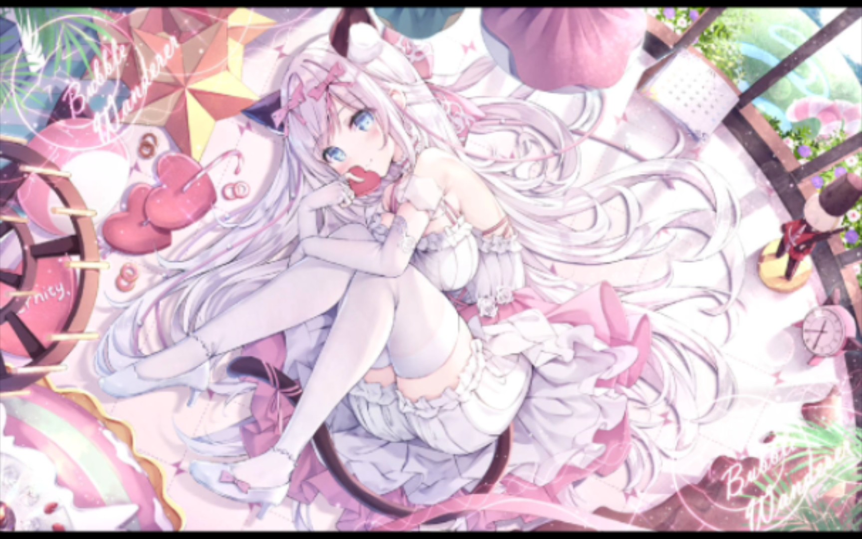 二次元美图分享(19)1.12(美少女,壁纸,可爱,白发)