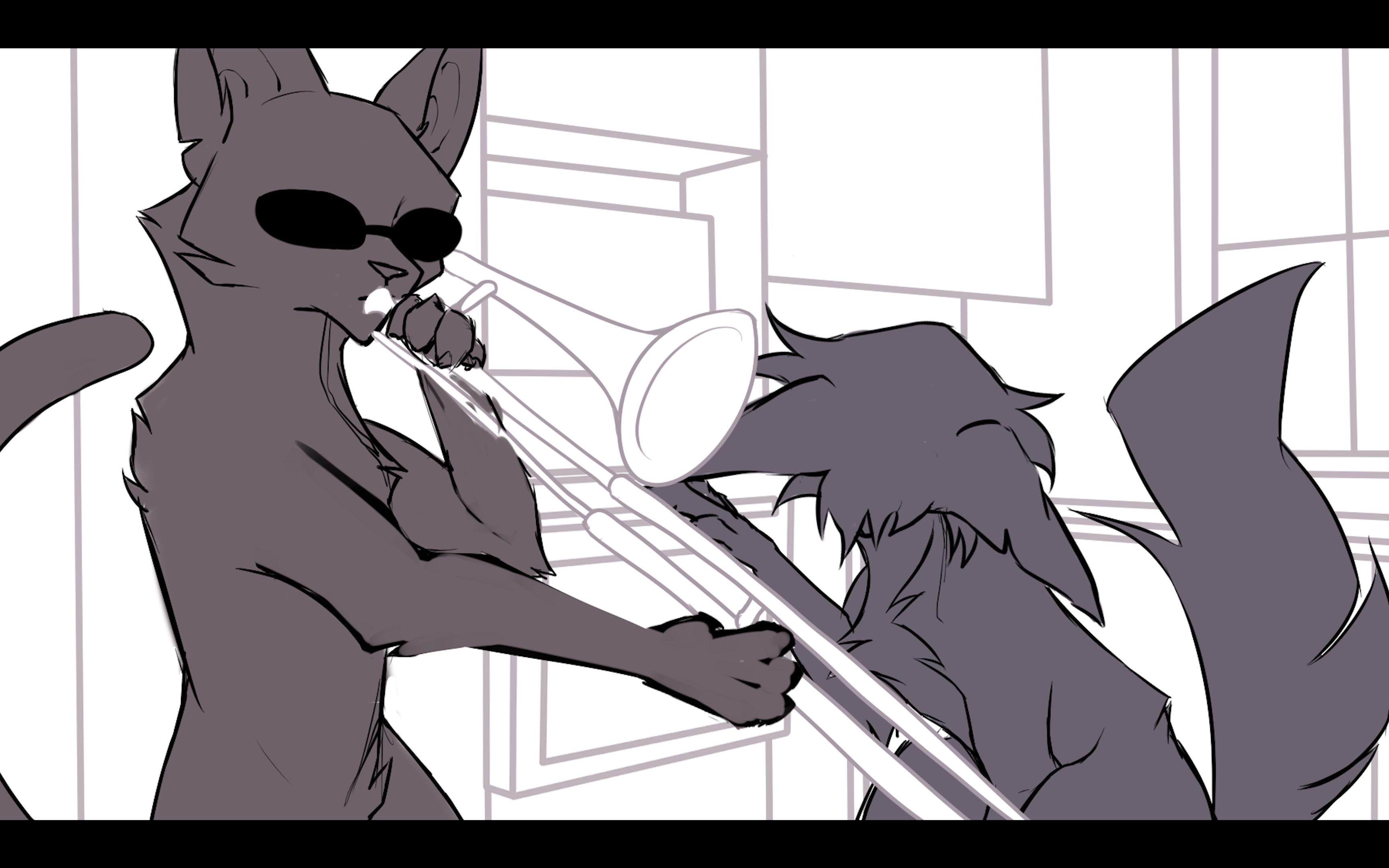 猫武士memewhenmomisnthome今天银焰不在家oc