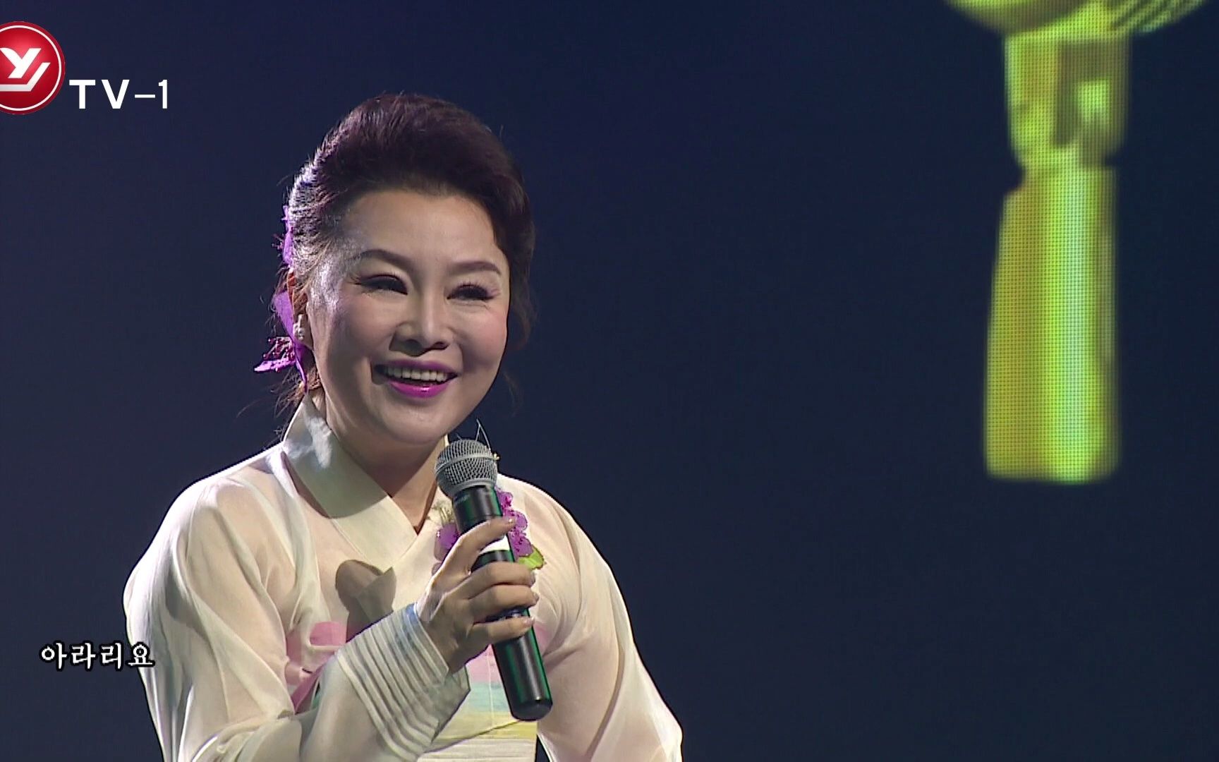 延吉电视台【电视演唱会】栏目:任香淑现场演唱《延边赞歌》《妈妈的