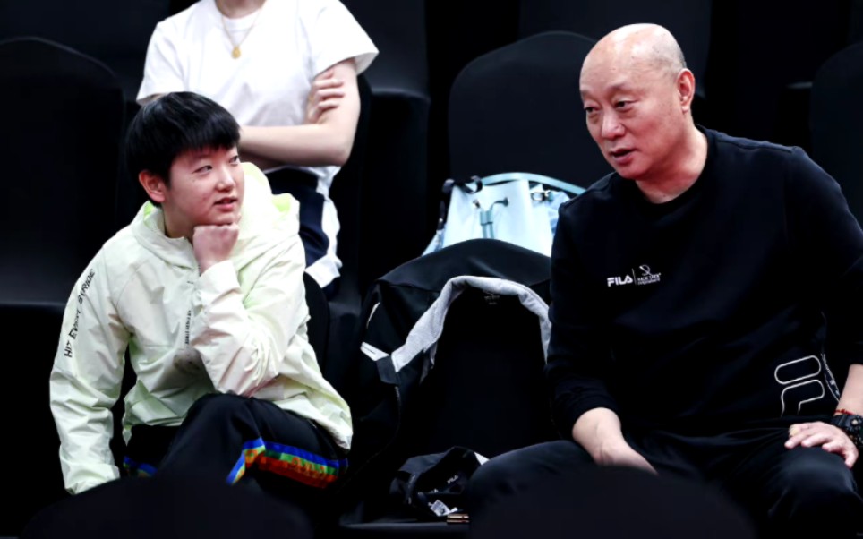 【孙颖莎&杨广弟】今天观赛的老孙和小杨