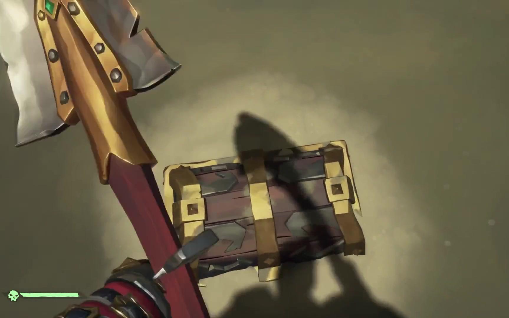 盗贼之海楚河上蛇岛挖宝突然一群骷髅冲了过来