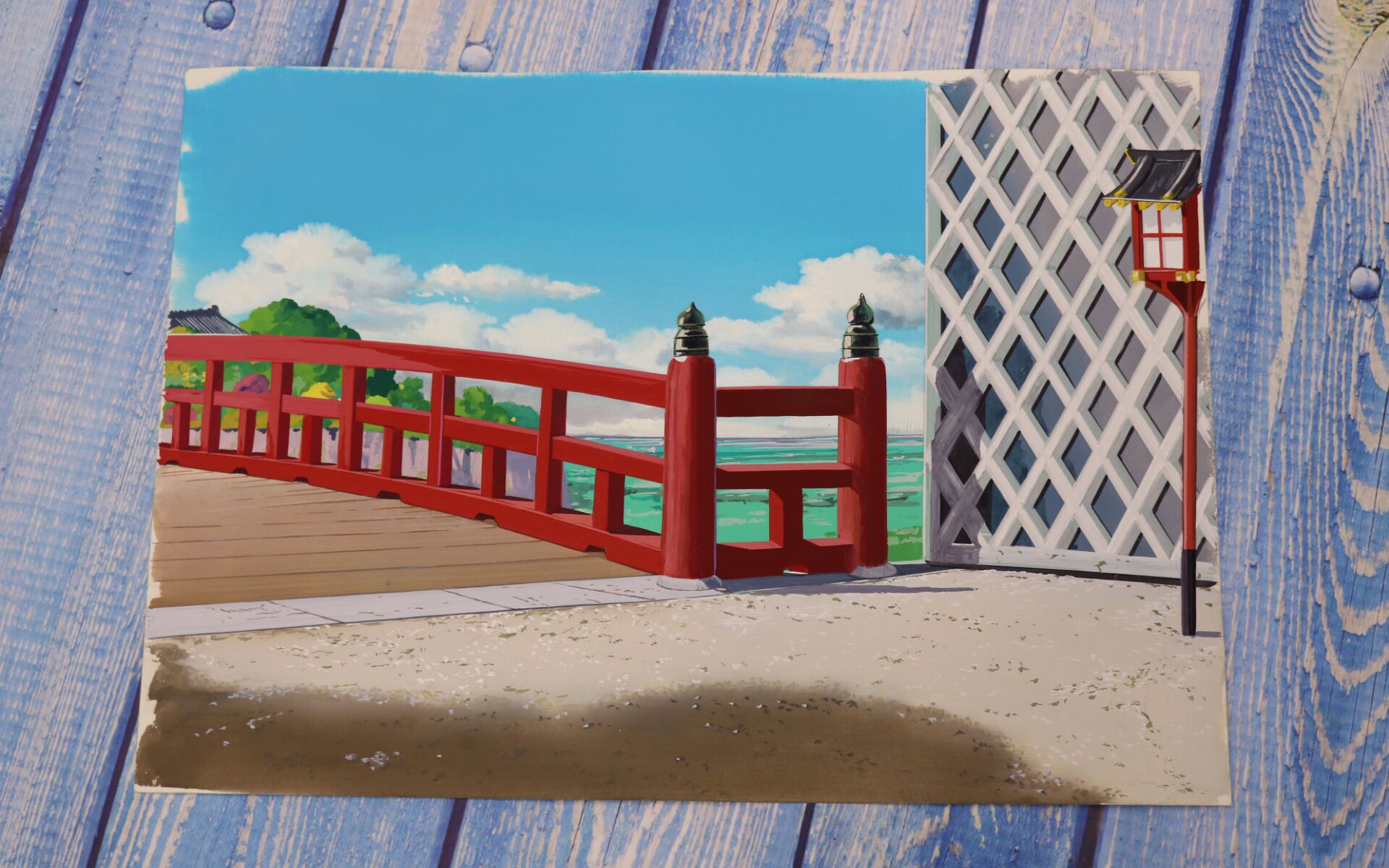 手绘千与千寻经典场景