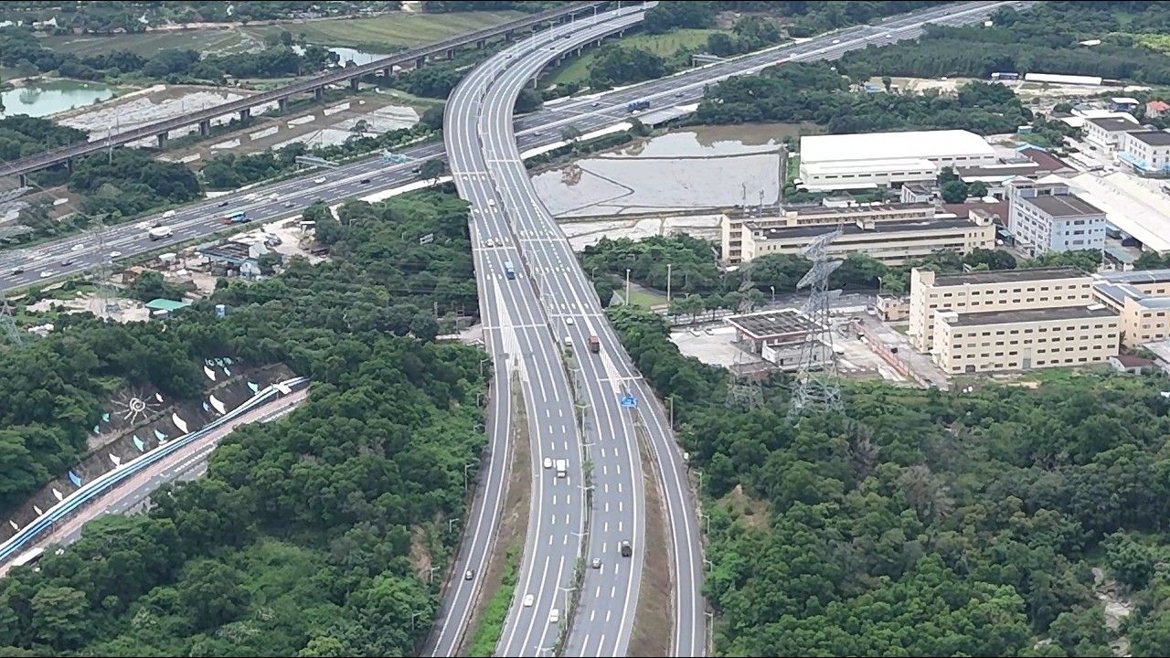 航拍：逸仙路→南岐北路→跨线桥→南朗快线，中山南北新动脉风光