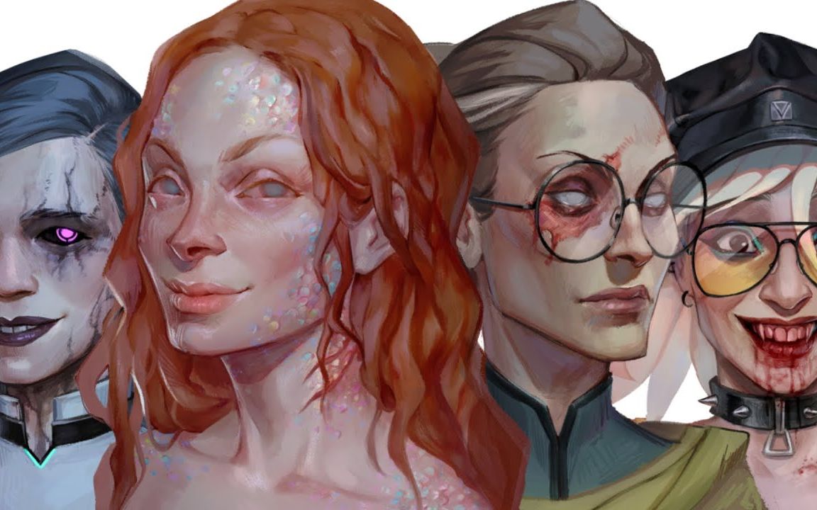 重口味画家将美女画成僵尸竟然有点好看