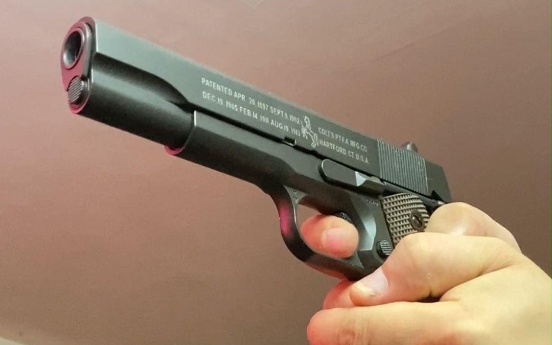 全金zy1911玩具模型,这还原度是真的高啊,质感气密无敌