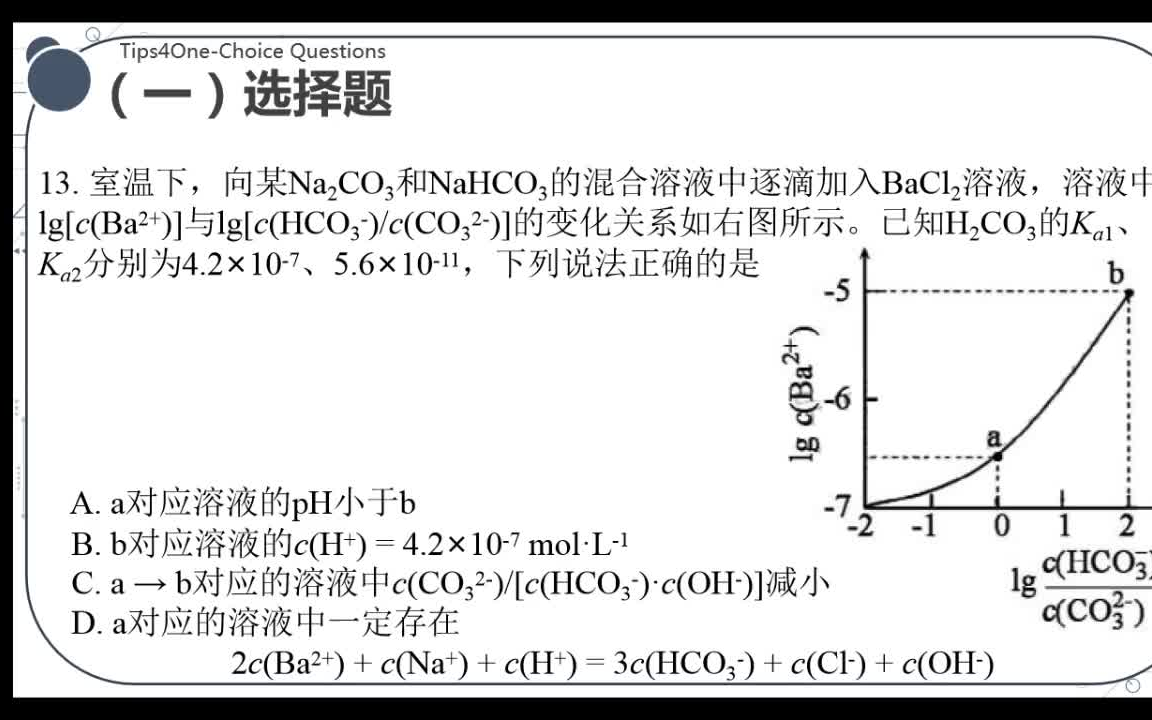 【刷题】重点剖析中度选择题(电化学、电解质) 2020届福建3月质检 理综化学 选择题1113 //Tips4NEMT.2020哔哩哔哩bilibili