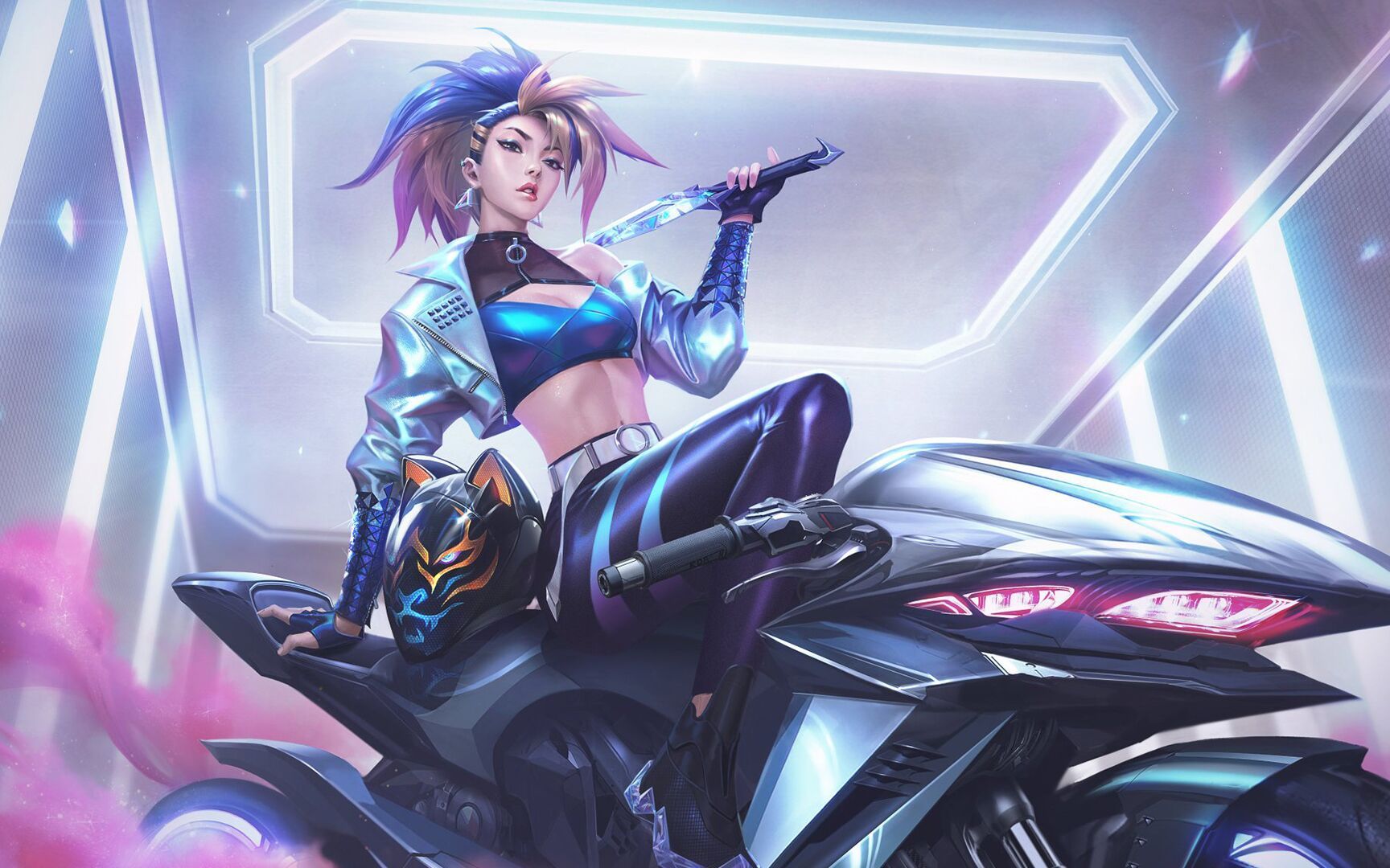 lol手游梨花香阿卡丽小秀场