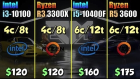 I3 Vs Ryzen 5 3600 Vs I5 9400f Rtx 80 哔哩哔哩 つロ干杯 Bilibili