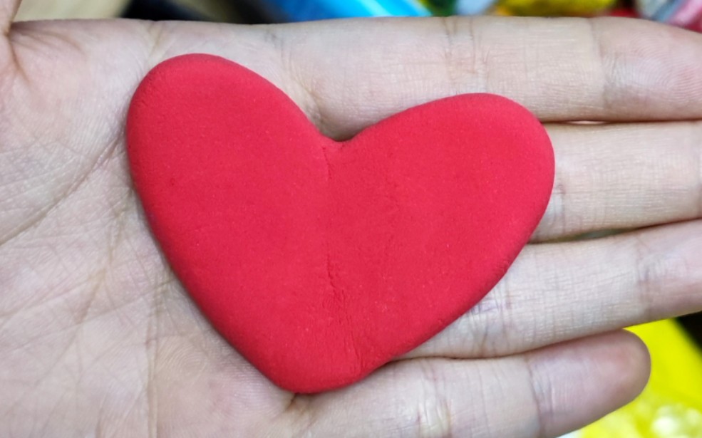 简单粘土小爱心教程78!你我都可以做的小物件!