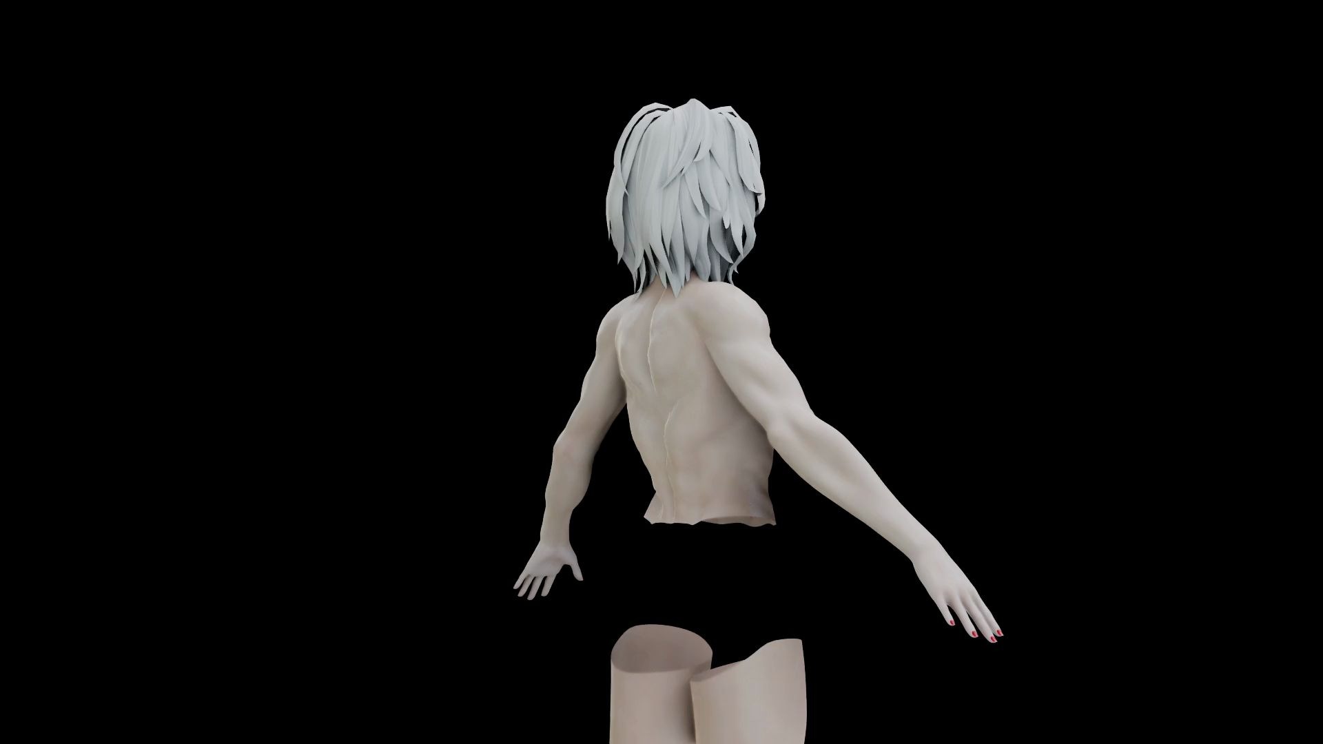 展示blender肌肉雕刻展示明天直播教程