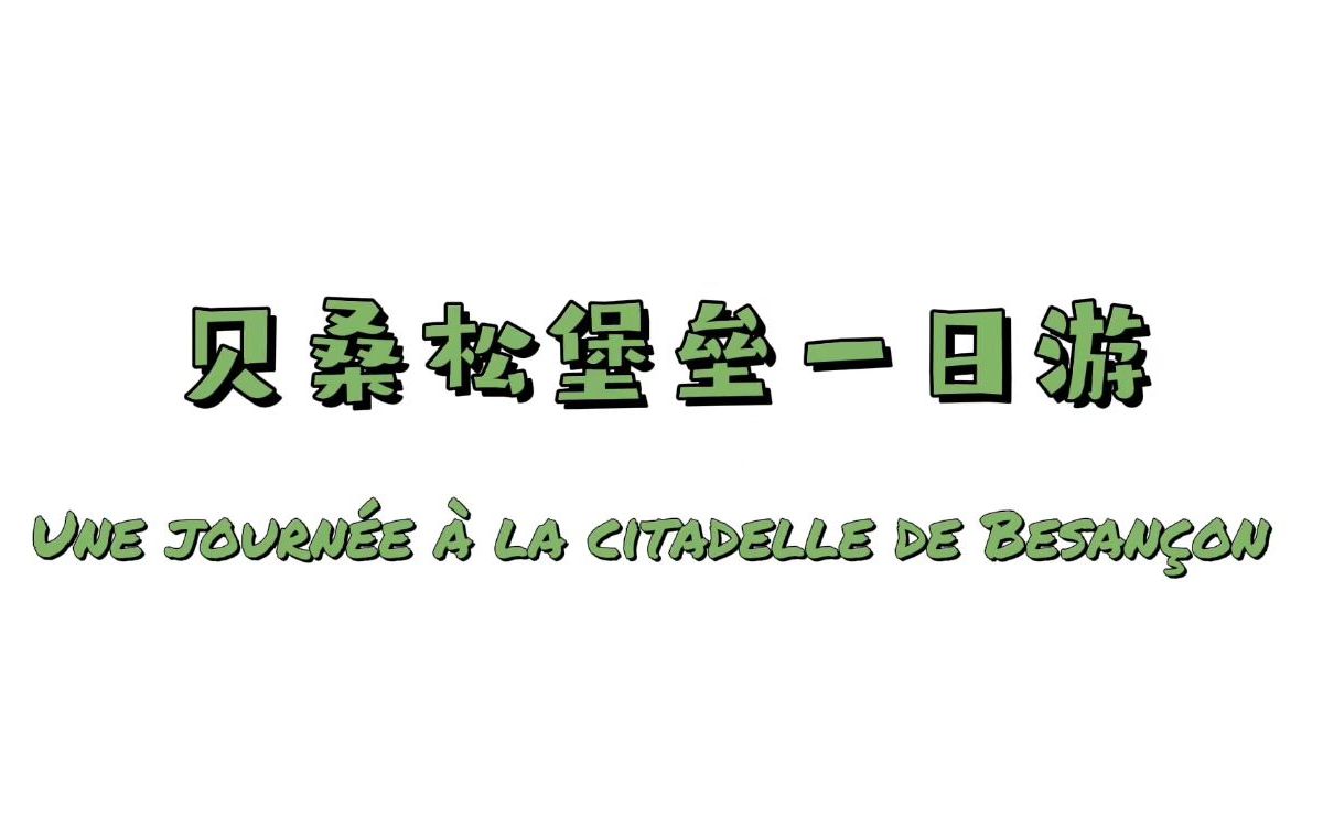 【法国贝桑松Besan㧯n】著名景点贝桑松堡垒citadelle一日游哔哩哔哩bilibili