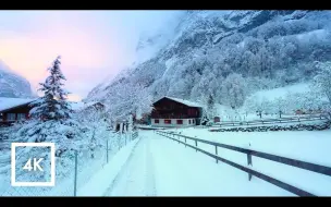 Télécharger la video: 【4K HDR】放松解压：瑞士雪景漫步，从施特歇尔贝格走到劳特布龙嫩❄️🌨☃️ | 作者：Nomadic Ambience