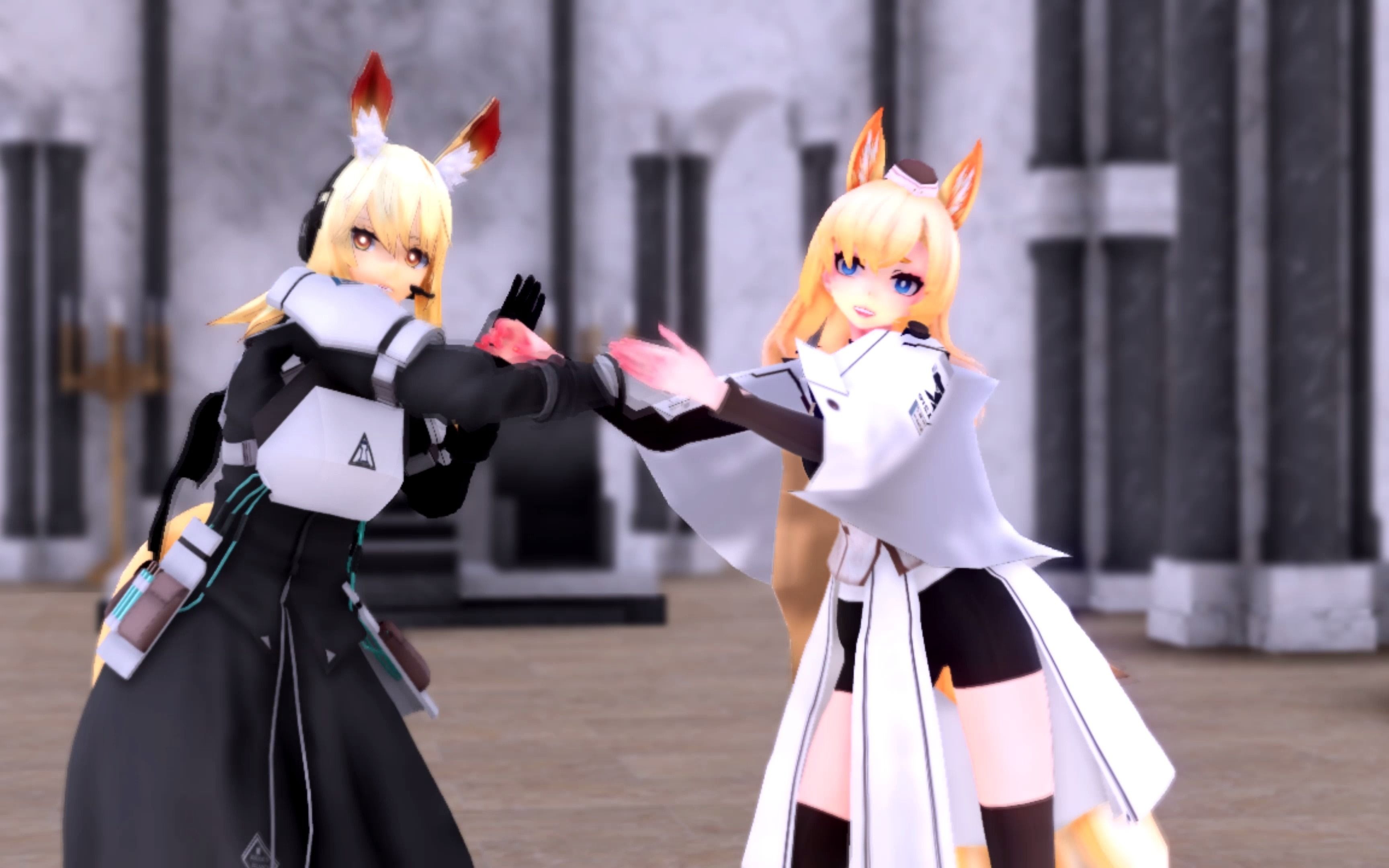 【明日方舟mmd】 临光 x 鞭刃 - "90ニア / near90"