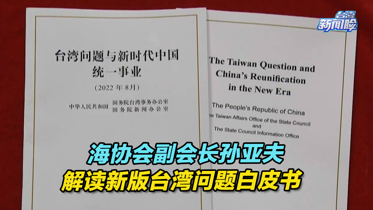 信息量很大!海协会副会长孙亚夫解读新版台湾问题白皮书哔哩哔哩bilibili