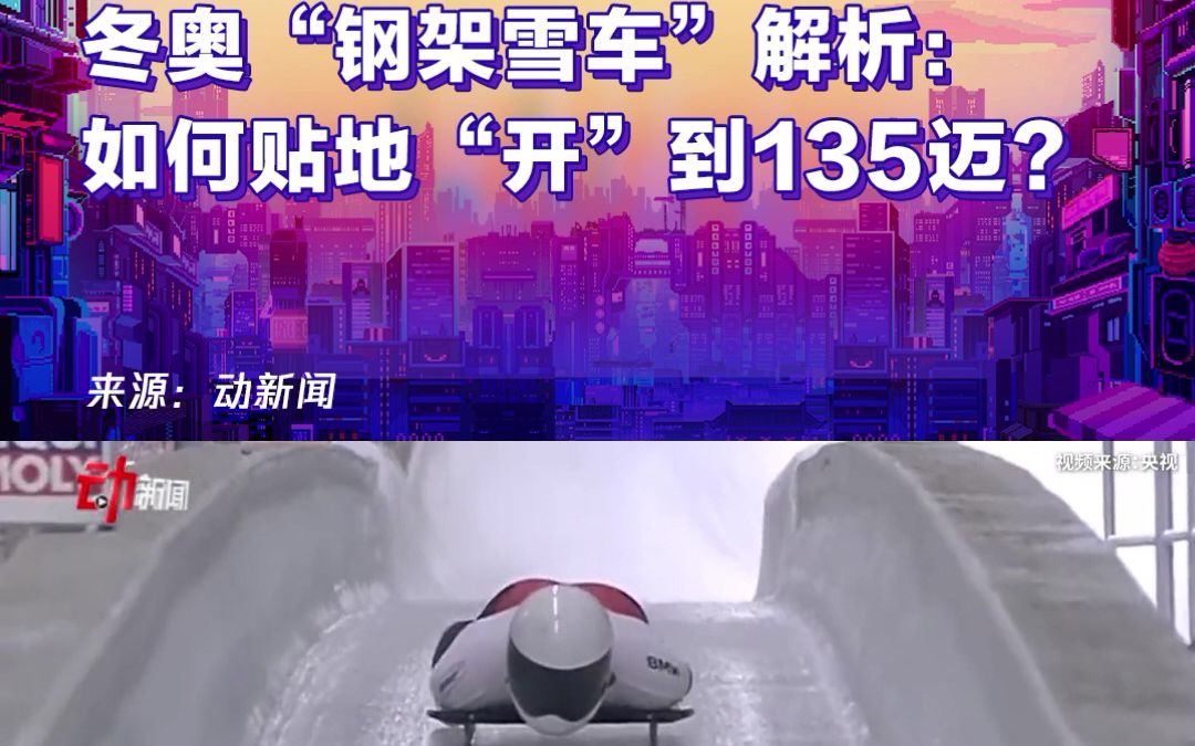 冬奥“钢架雪车”解析:如何贴地“开”到135迈?哔哩哔哩bilibili