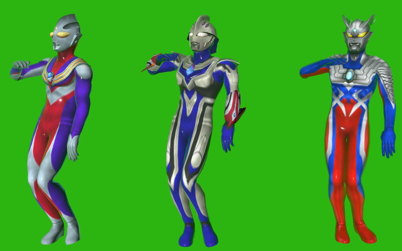 赛罗迪迦奈克斯奥特曼绿幕素材_哔哩哔哩_bilibili