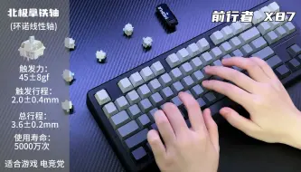 Download Video: 前行者一方x87三模客制化机械键盘轴体对比