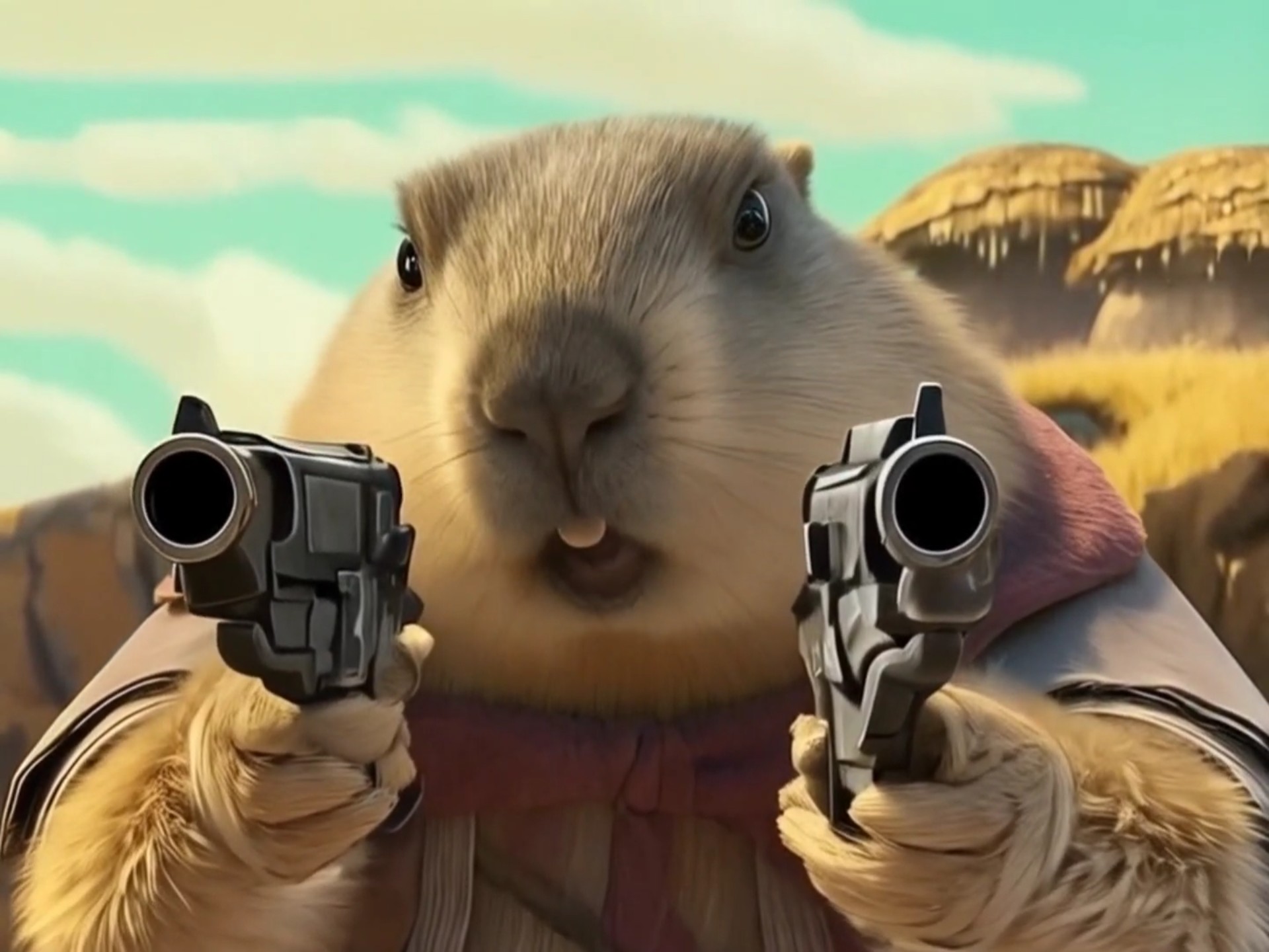 土拨鼠用实力驱赶哪吒