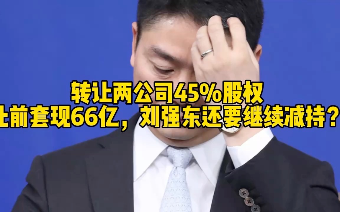 转让两公司45%股权,此前套现66亿,刘强东还要继续减持?哔哩哔哩bilibili