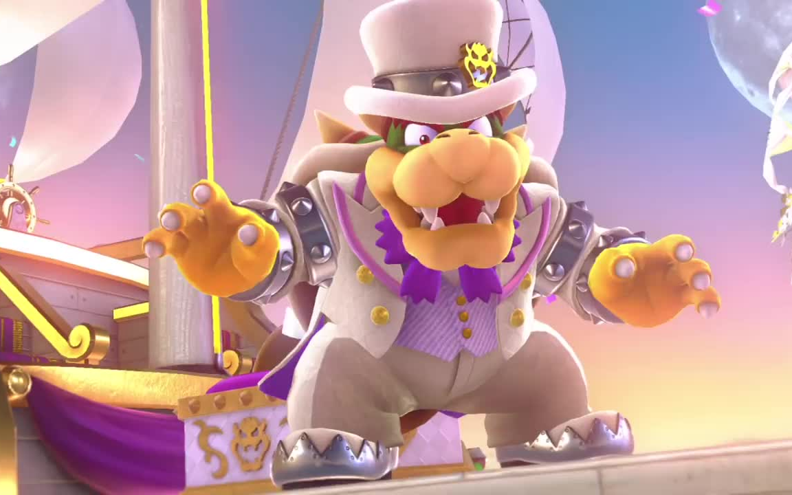 舞秋风 超级玛丽奥德赛 ep8与库巴的拳击赛 云之国