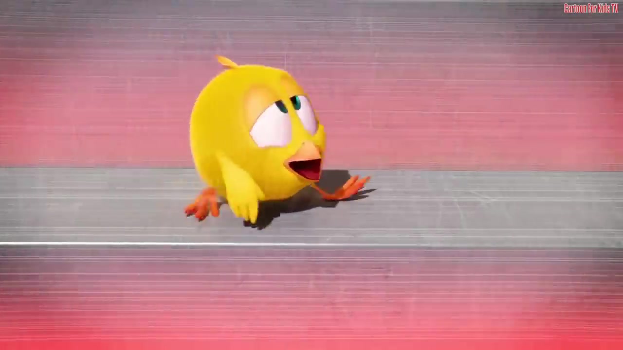 愤怒的小鸟黄鸟跑步图片