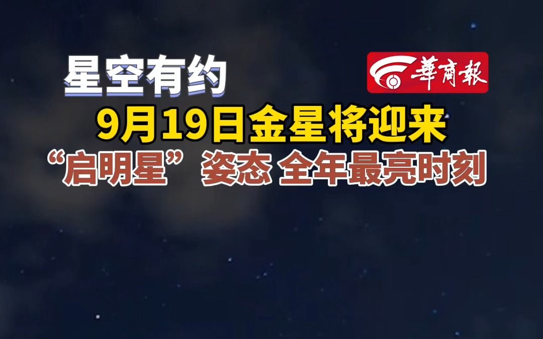 【星空有约 9月19日金星将迎来“启明星”姿态 全年最亮时刻】哔哩哔哩bilibili