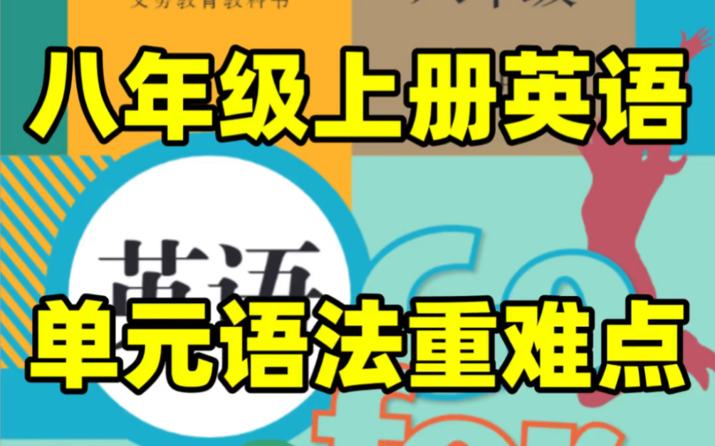 人教版初二八年级上册英语课本单元语法重点#初中#八年级#初中英语#学习#八年级上册#初二#知识点总结#暑期预习#电子课本#英语语法 #必考考点哔哩哔...